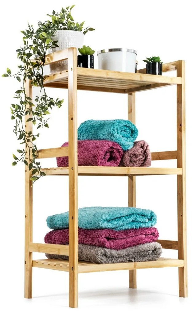 Raftier din bambus G21, 3 etajere, 3 etaje