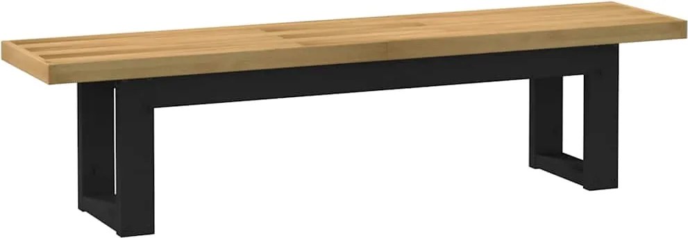 vidaXL Bancă de sufragerie NOAIN picioare în formă U lemn masiv de pin