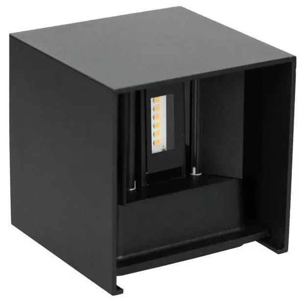 Aplică LED de exterior QUERK 2xLED/3W/230V 3000K IP54 negru