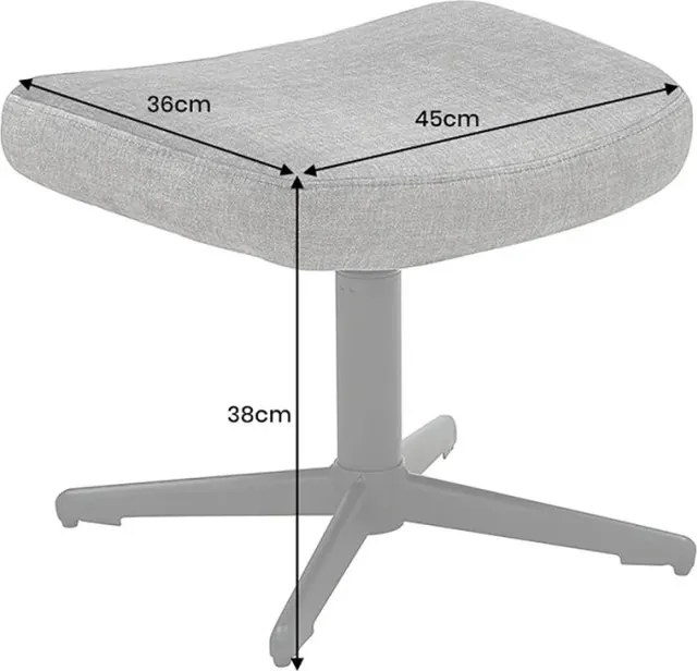 Taburetele/ Suport pentru picioare VOGUE catifea taupe