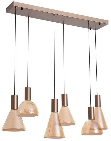 Lustra cu 6 pendule LED Cannes