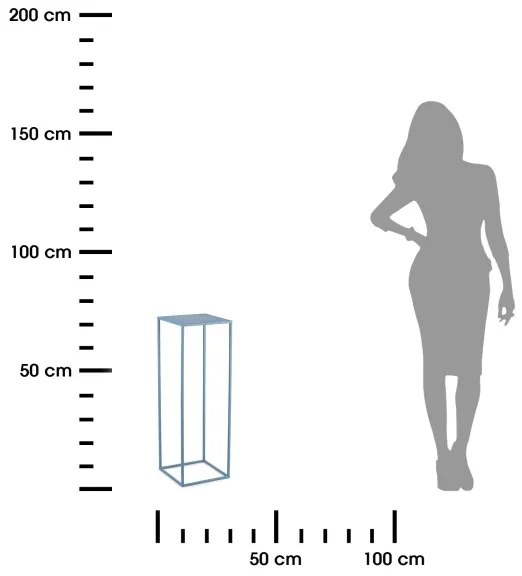 Suport de flori 70x24 cm albastru