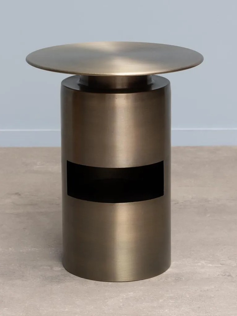 Masuta laterala, din metal, antique gold Shifumi