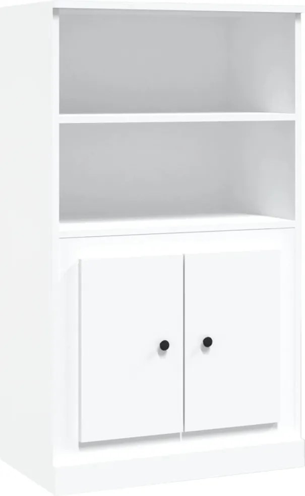 vidaXL Dulap înalt, alb, 60x35,5x103,5 cm, lemn prelucrat