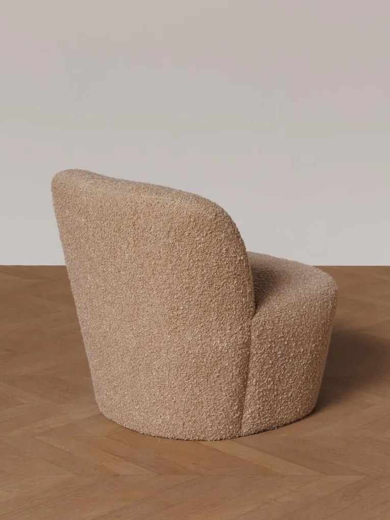 Fotoliu bej, stofa boucle, Birman
