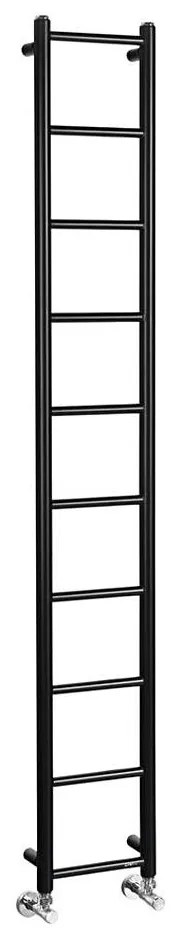 Sapho - Radiator pentru baie DINA 282W 25x168 cm negru mat