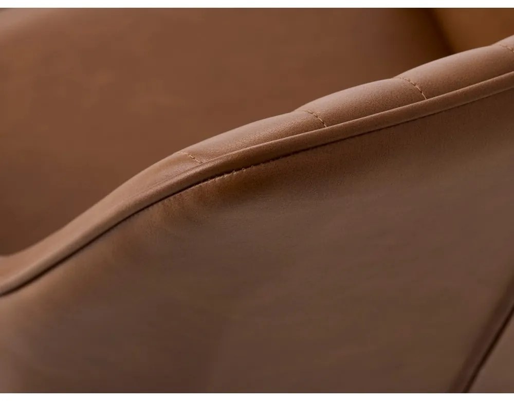 Set de scaune de sufragerie maro cu cotiere 2 buc. tapițat Nolan Stripe – Unique Furniture