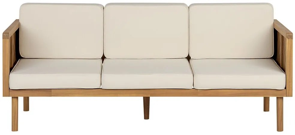 Set mobilier de grădină Blas (lemn deschis de salcâm + crem). 1077937