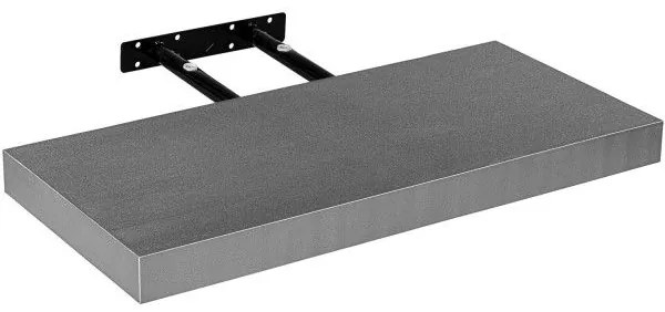 Raft de perete stilist Volato, 80 cm, argintiu