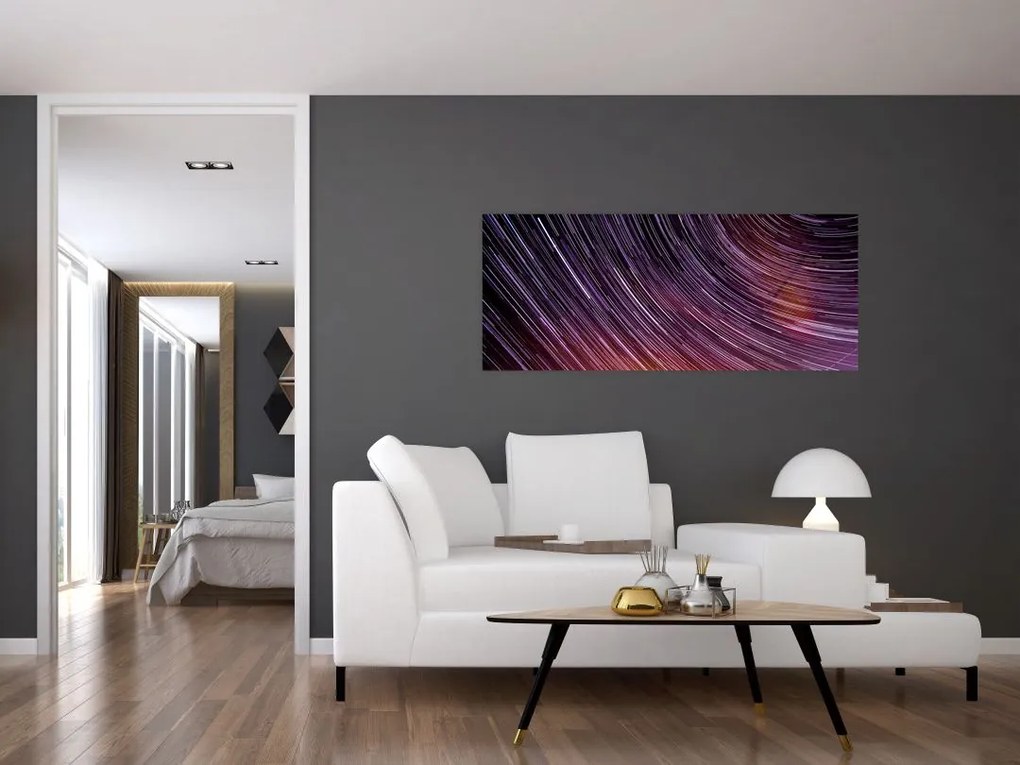 Tablou cu stele șterse pe cer (120x50 cm)