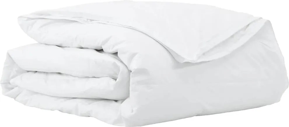 vidaXL Duvet 2 în 1 Alb 240 x 200 cm Pene