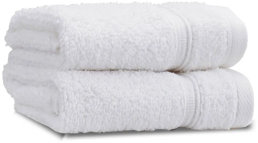 Prosoape albe 2 buc. din bumbac din frotir 30x30 cm Zero Twist – Catherine Lansfield