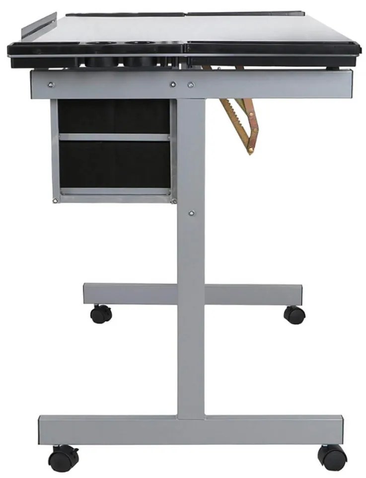 Masa pentru desen tehnic cu planseta din sticla