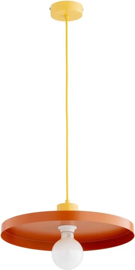 Pendul cu cablu ETERI 1xE27/15W/230V cupru/galben