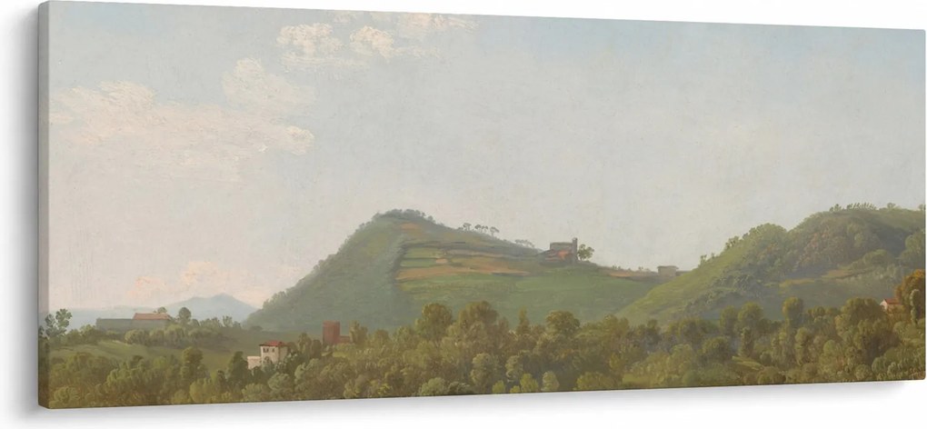 Tablou - Simon Denis, View Near Naples, reproducere (120x50 cm)