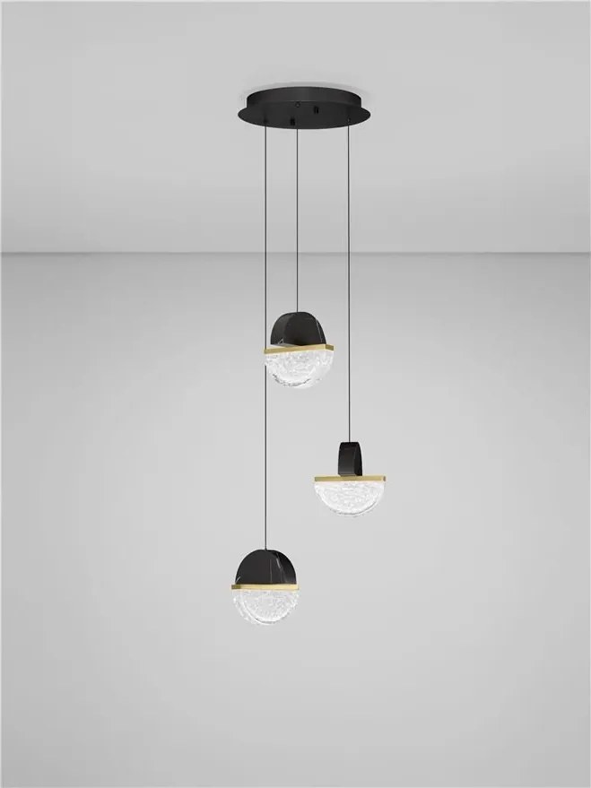 Lustra decorativa cu 3 pendule LED 2700K DORIN
