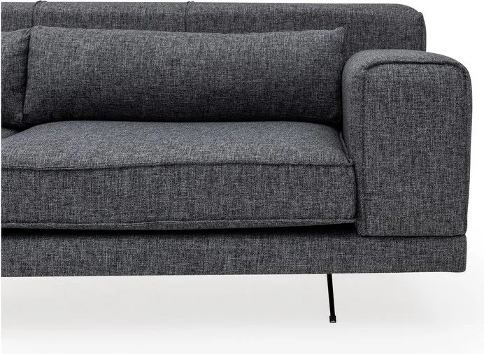 Colțar Artie Jivago gri închis, colț pe partea stângă