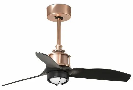 Lustra cu Ventilator si telecomanda JUST FAN XS LED cupru/negru