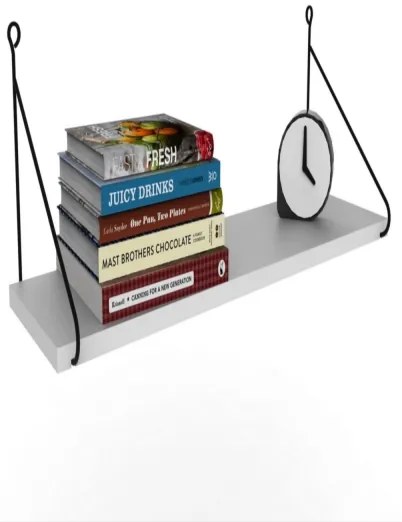 Raft de perete ARMONI 20x72 cm alb