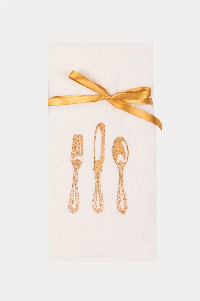 Prosoape de bucătărie HOME, 2 buc Crem-Muștar /Cream-Mustard Set (2 buc, 40x60 cm)