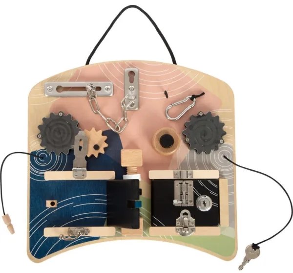 Tablă motrică cu încuietori și elemente rotative Small Foot