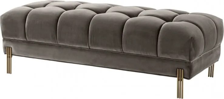 Bancheta eleganta design LUX Sienna, catifea gri 113200 HZ