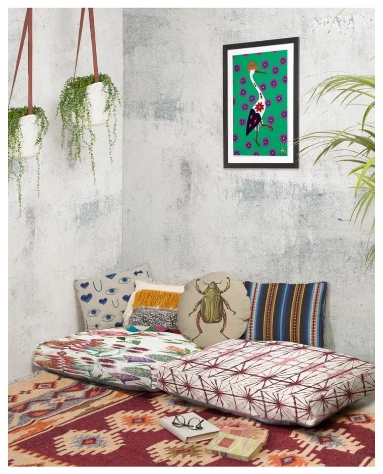 Pernă șezut Madre Selva Flores Salvajes, 60 x 75 cm