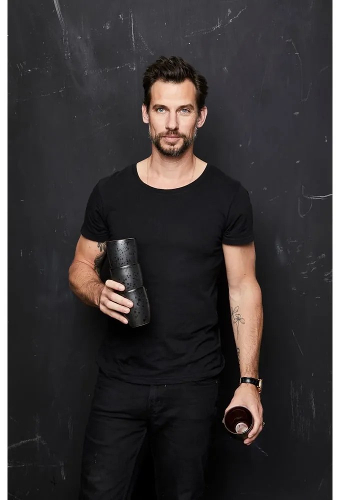 Căni negre 4 buc. pentru latte din ceramică 270 ml Gastro Black/Mix – Bitz