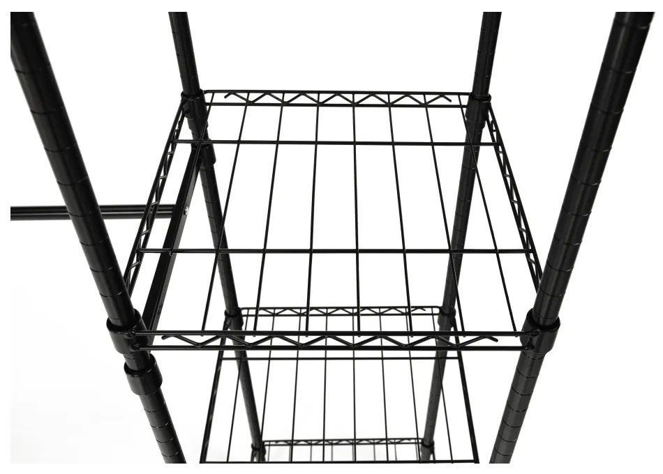 Raft reglabil, negru, GELBAN