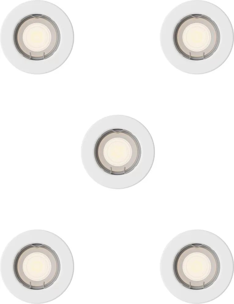 Philips - Set de 5 spoturi încastrate PERIDOT 1xGU10/7W/230V alb