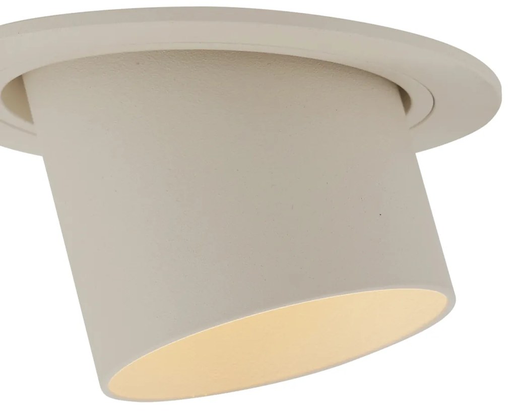 Spot modern integrat bej GU10 50mm rotund orientabil - Installa