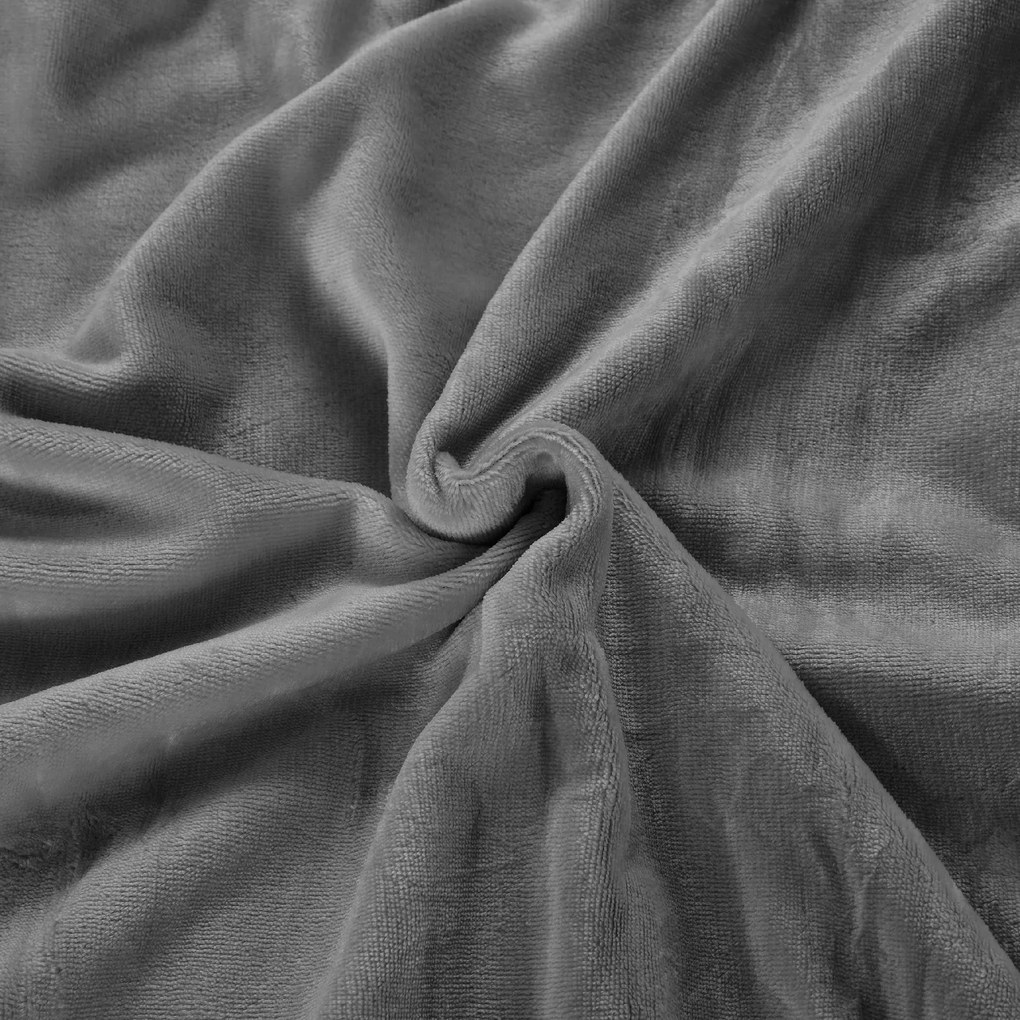 Lenjerie cocolino KOLANTE gri inchis Dimensiune lenjerie de pat: 70 x 80 cm | 140 x 200 cm