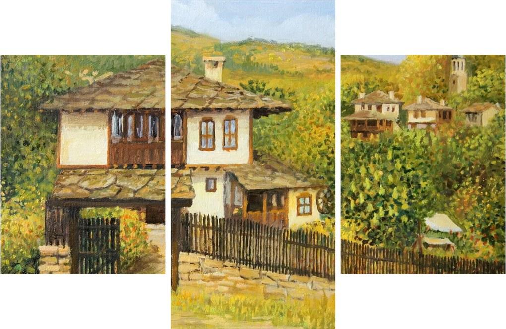 Tablou - Cabane în timpul verii (90x60 cm)