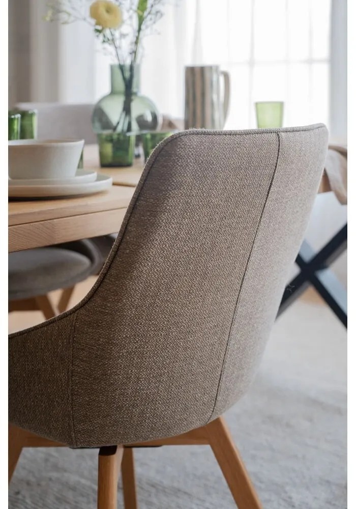 Scaune de dining bej 2 buc. Alison – Rowico