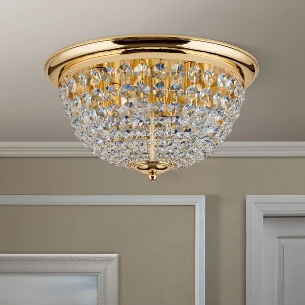 Plafonieră de cristal Orion DLU 1840/47 PLAFOND 6xE27/40W/230V d. 47 cm auriu