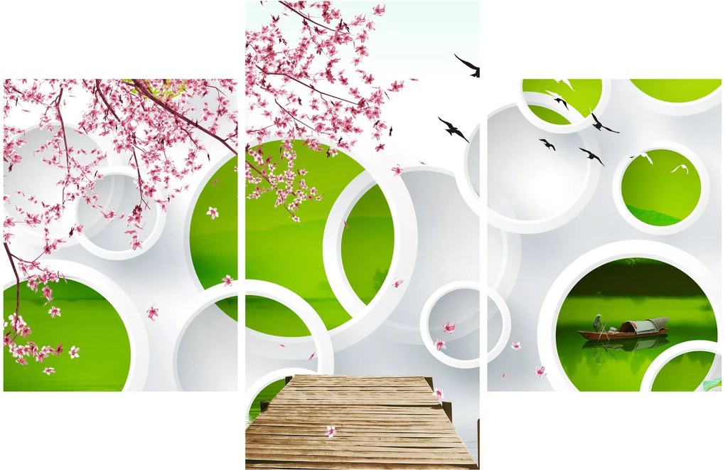 Tablou - Ponton peste lac (90x60 cm)