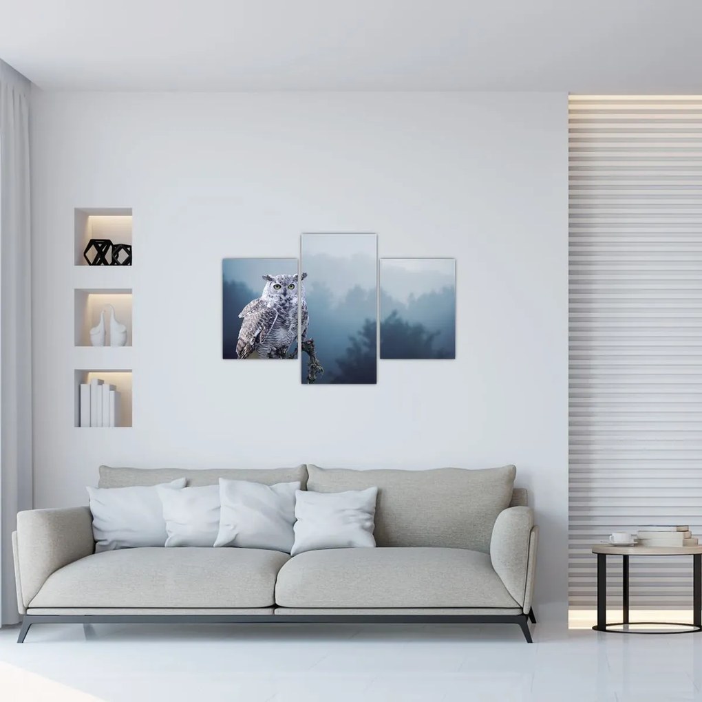 Tablou - Bufniță de zăpadă (90x60 cm)