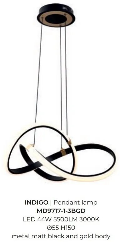 Lustra LED suspendata design modern INDIGO