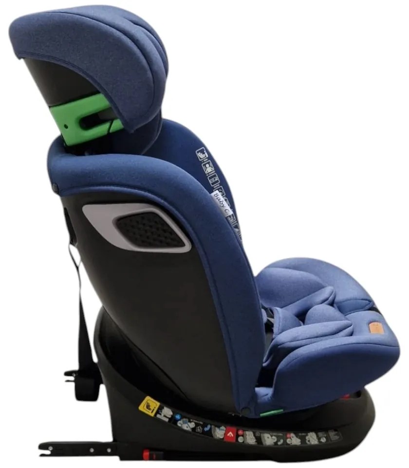Scaun Auto cu Isofix Baby Care™ BS10P, Cu rotire 360 grade, Omologare R-129 i-Size, 0-36 kg, Tetiera reglabila, Transformabil in scoica auto, Sistem