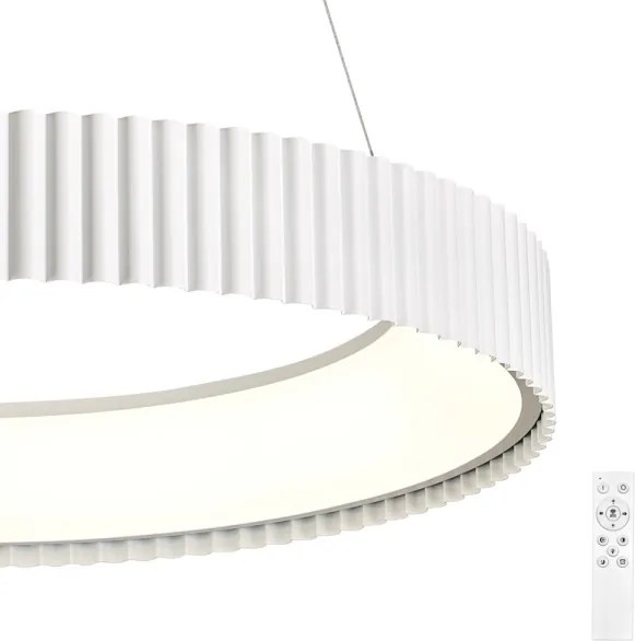 Brilagi - Lustră LED reglabilă FALCON MODERN LED/54W/230V Ø 60 cm albă + telecomandă