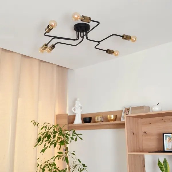 LED Lustră aplicată TUBE 6xE27/15W/230V