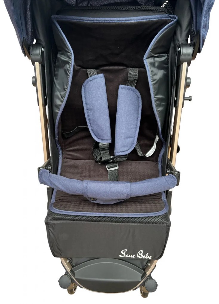 Carucior sport cu pliere compacta tip troller, usor de manevrat si depozitat, 6-36 luni Albastru CPC-43-albastru