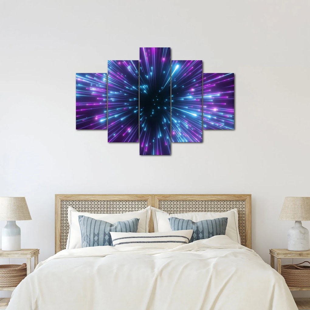Tablou - Spațiu neon (150x105 cm)