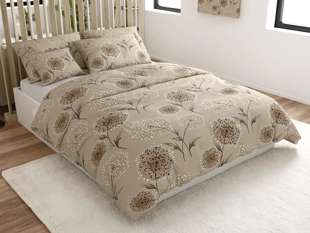 Lenjerie de pat din bumbac PAMPELINO bej Dimensiune lenjerie de pat: 70 x 90 cm | 140 x 200 cm