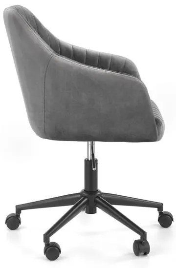 Scaun de birou Fresco velvet gri H91 cm