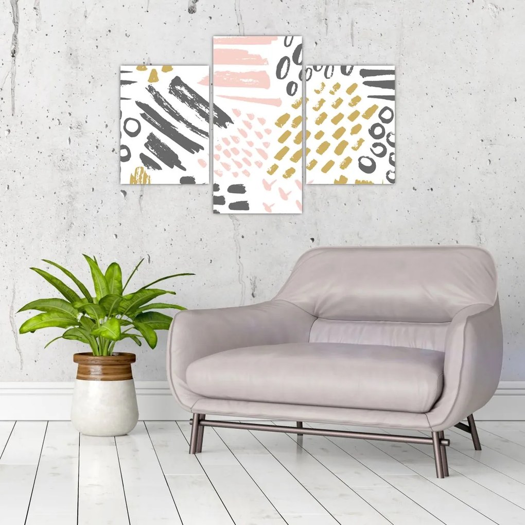 Tablou - Accidente vasculare cerebrale abstracte (90x60 cm)