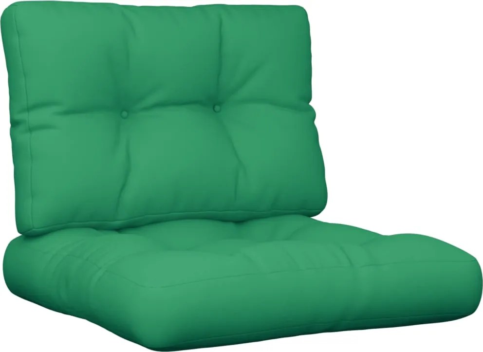 vidaXL Perne de paleți, 2 buc, verde, material textil