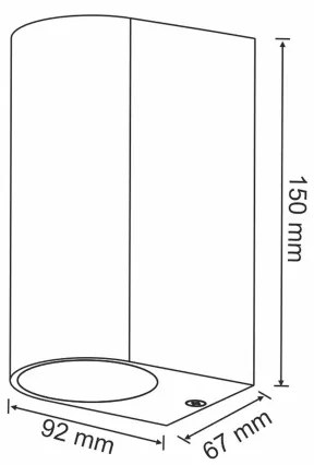 Corp de iluminat exterior BOSTON 2xGU10/35W/230V