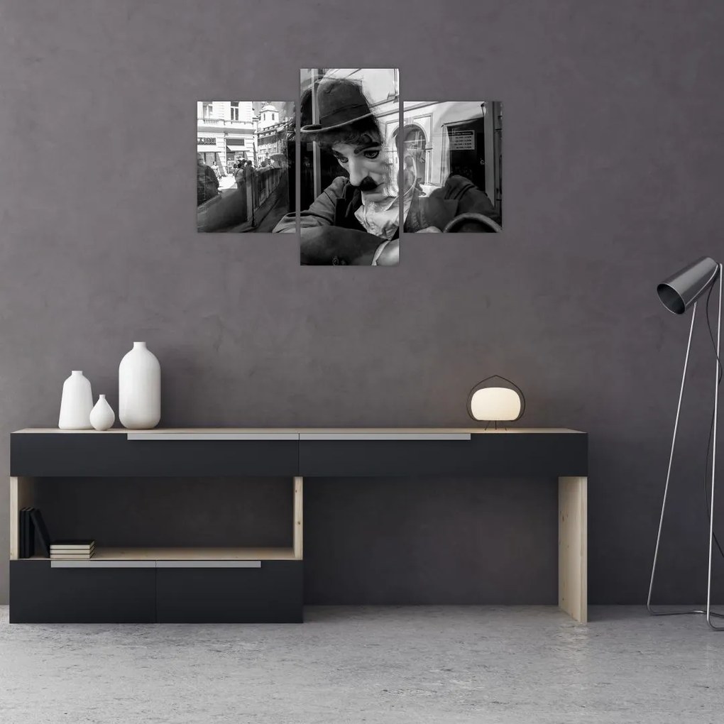 Tablou - Charles Chaplin la Praga (90x60 cm)
