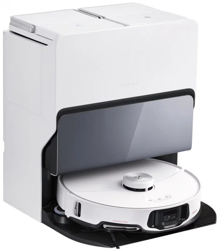 Aspirator robotic ROBOROCK S8 MaxV Ultra S8MVU02-00, 69 W, 10000 Pa, Lidar, Wi-Fi, Comenzi vocale, 5200 mAh, 3D mapping, Autonomie până la 180 min, Alb